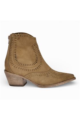 Texano donna Curiositè in camoscio colore marrone. CURIOSITE' | 2926-409 MARRONE